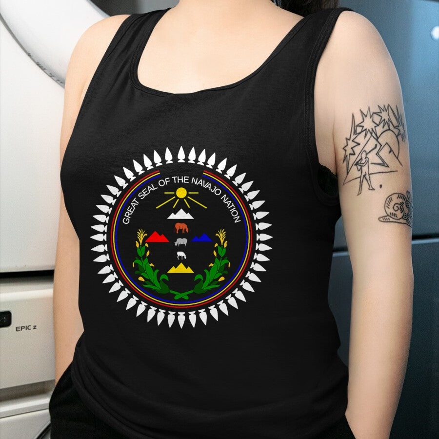 Native American T-Shirts, Vintage Native American Unisex T-Shirt/Hoodie/Sweatshirt HLT00 - Navajo Flag Native American Mens Womens Kids T-Shirt (1)