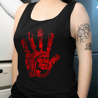 Native American T-Shirts, Vintage Native American Unisex T-Shirt/Hoodie/Sweatshirt HLT00 - Native American Indigenous Red Hand Indian Blood Themed T-Shirt (8)