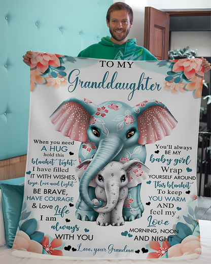 Special Gift For Your Granddaughter Blanket - From Grandma