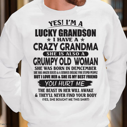 DECEMBER - LUCKY GRANDSON OF CRAZY GRANDMA -  FROM GRANDMA - EBIL12 (SKU10-173-12)