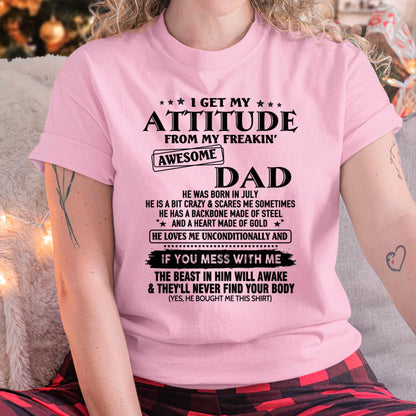 July - Gift For Son and Daughter From Dad - DONN07 - (SKU-TDADC-07)