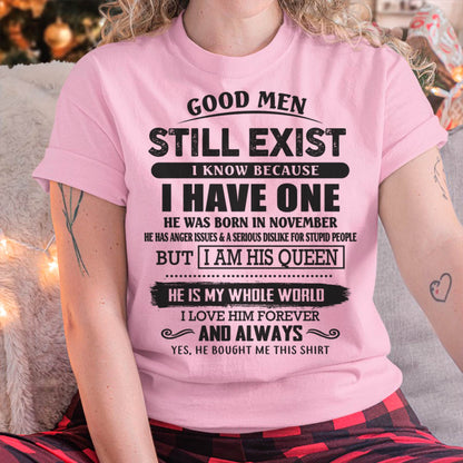 November - Good Men Still Exist - Perfect Gift For Girlfriend, Wife From Husband - EBIL11 (SKU07-166-11)
