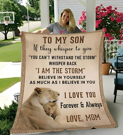 Special Gift For Your Son Blanket - From Mom