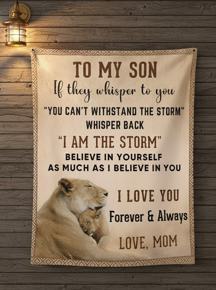 Special Gift For Your Son Blanket - From Mom