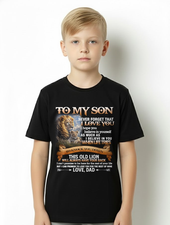 To My Son T-Shirt – Gift From Dad / Man - EBIL00 (SKU12-76)