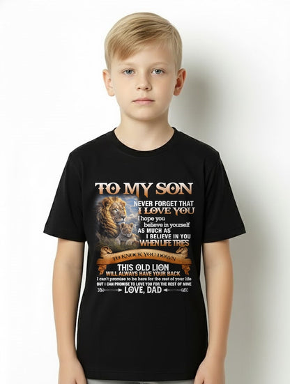 To My Son T-Shirt – Gift From Dad / Man - EBIL00 (SKU12-76)