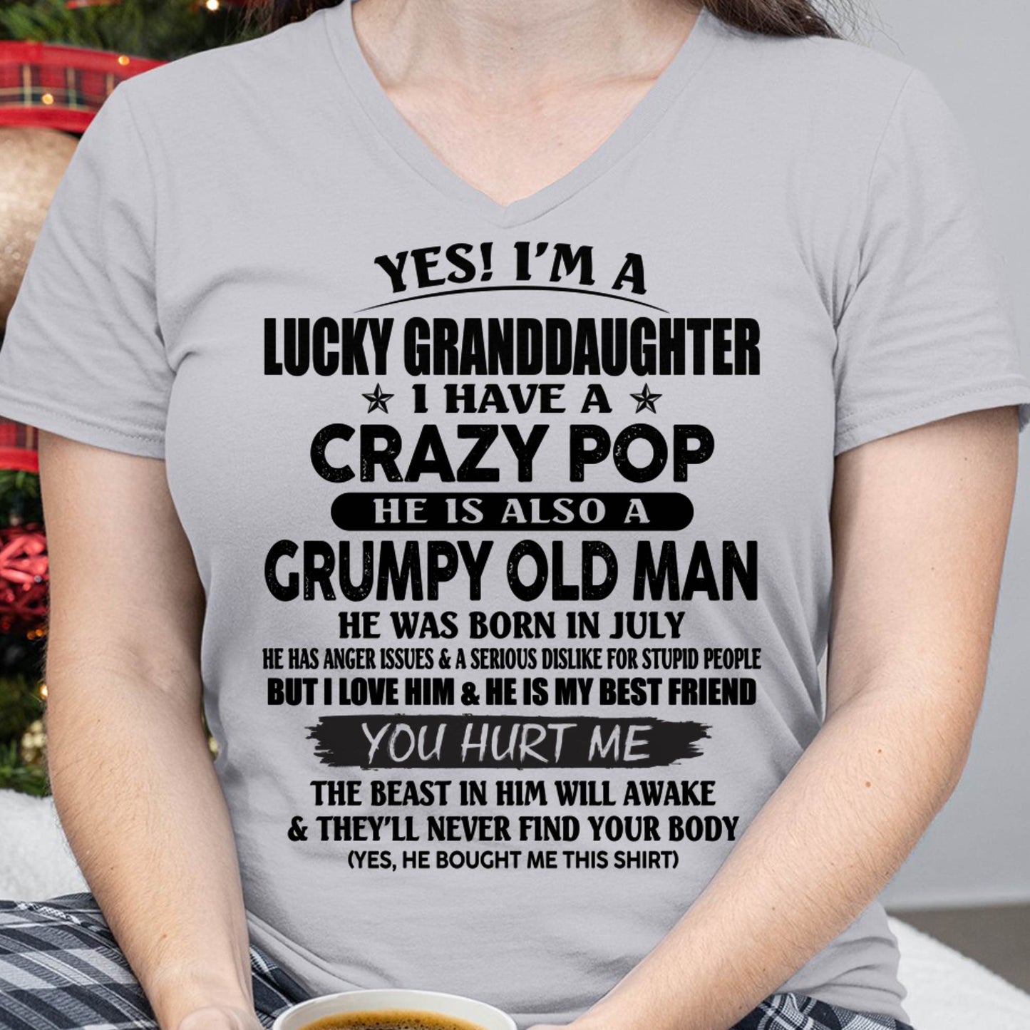 JULY - LUCKY GRANDDAUGHTER OF CRAZY POP - PERFECT GIFT FOR YOUR GRANDDAUGHTER FROM POP - EBIL07 (SKU12-39-07)