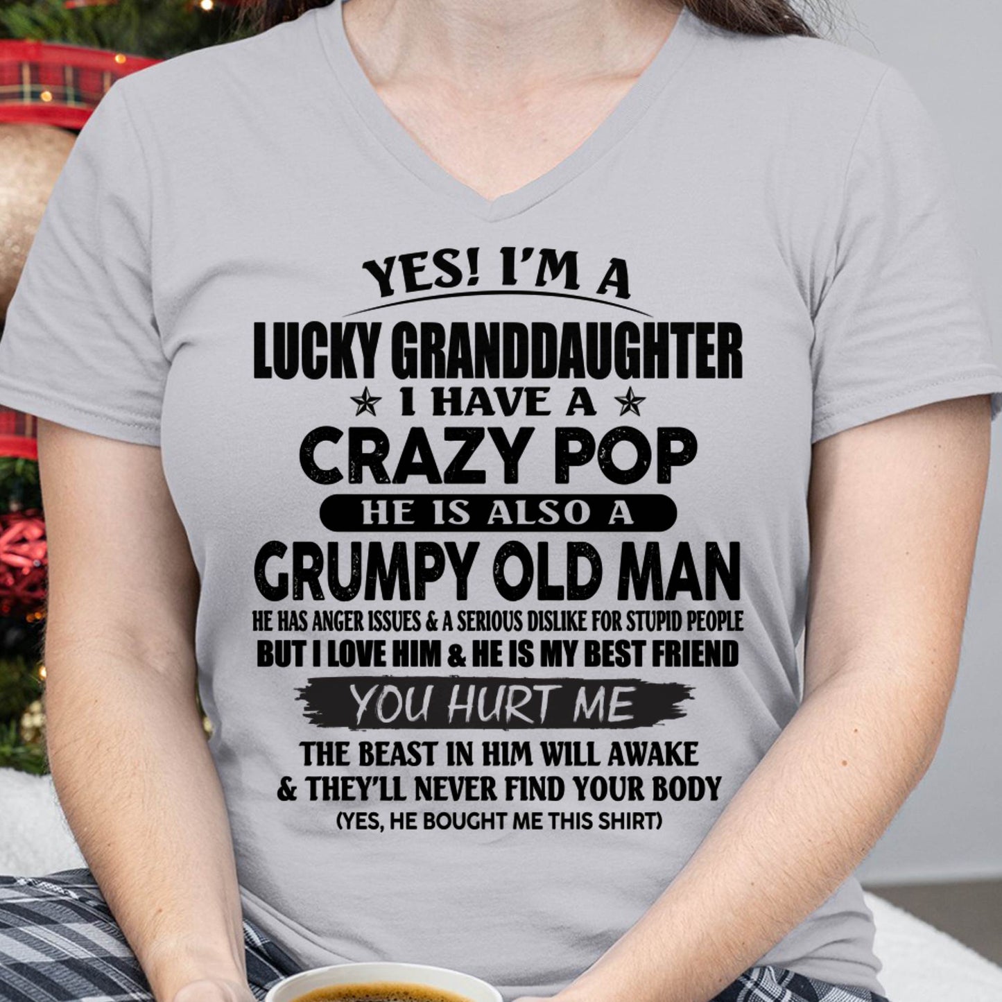 LUCKY GRANDDAUGHTER OF CRAZY POP - PERFECT GIFT FOR YOUR GRANDDAUGHTER FROM POP - EBIL00 (SKU12-39-00)