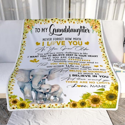 Special Gift For Your Granddaughter Blanket - From Grandma (SKUB12-271)