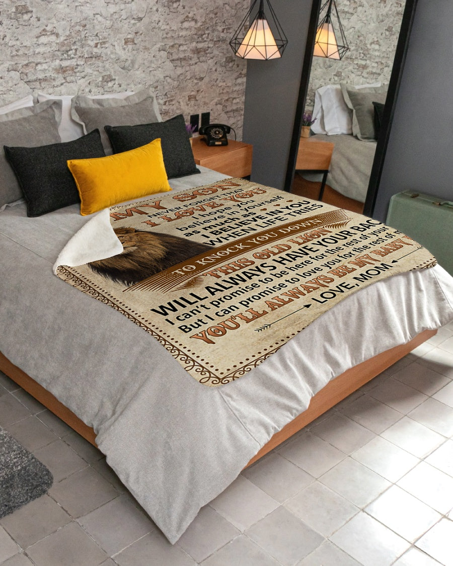 Special Gift For Your Son Blanket - From Mom (SKUB07-141)