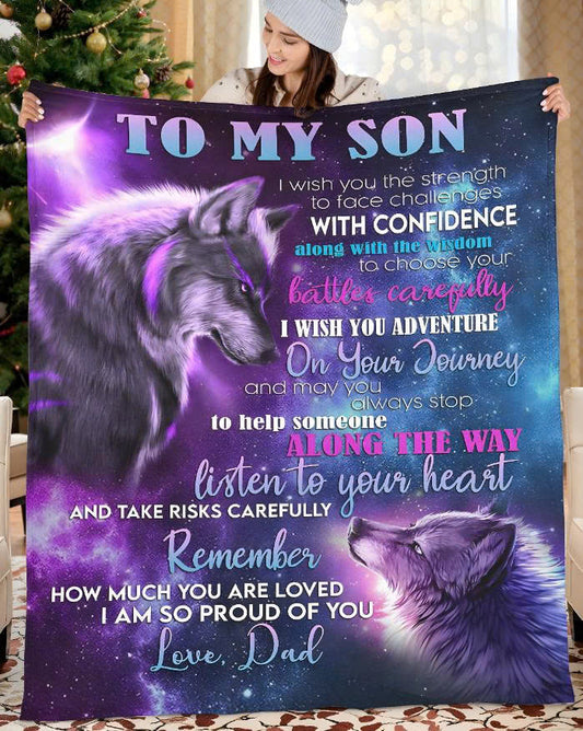 The Perfect Gift For Your Son Blanket - From Dad (SKUB10-BDONN)