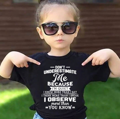 NEVER UNDERESTIMATE ME - T SHIRT FOR WOMAN - DONN00 (SKU12-231)