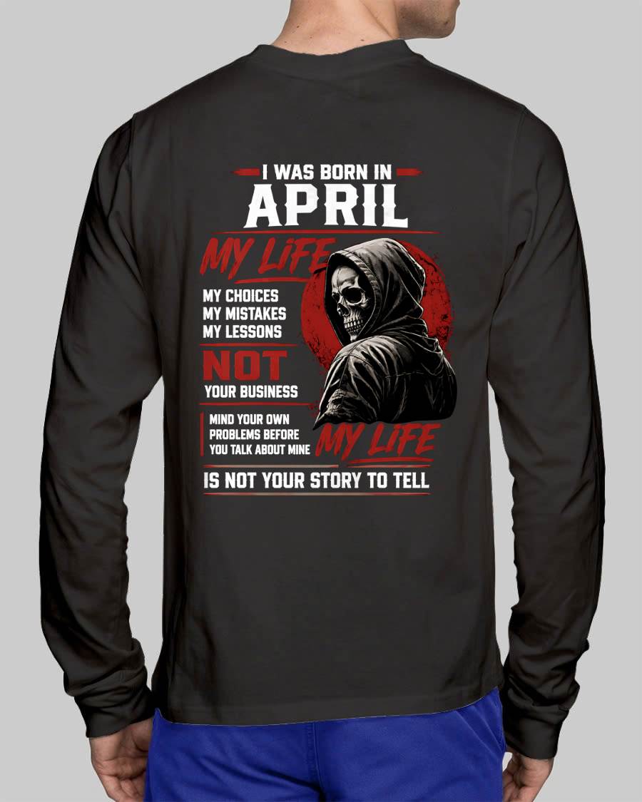 APRIL - MY LIFE - T SHIRT FOR MAN - DONN04 (SKU2607-329-04)