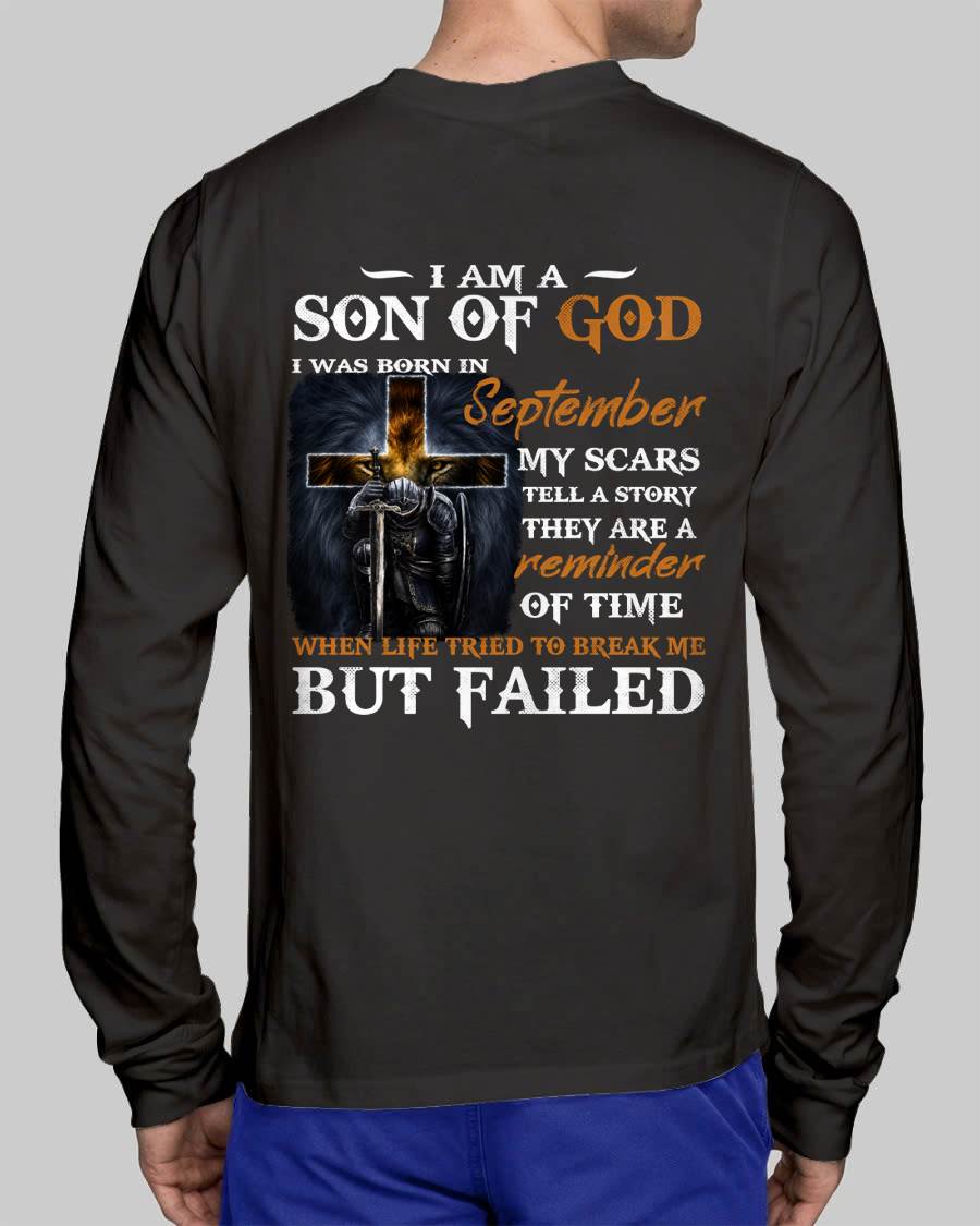September - I Am A Son Of God - T Shirt For Man - DONN09 (SKU2605-57-09)