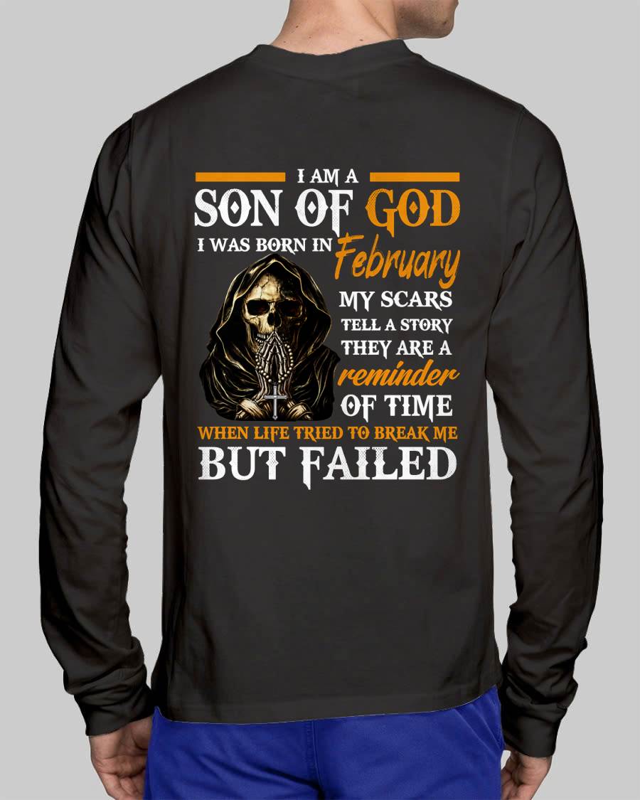FEBRUARY - I AM A SON OF GOD - T SHIRT FOR MAN - DONN02 (SKU2607-143-02)