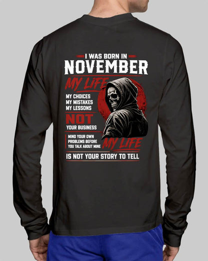 NOVEMBER - MY LIFE - T SHIRT FOR MAN - DONN11 (SKU2607-329-11)