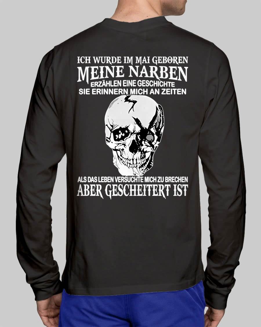 MEINE NARBEN ERZÄHLEN EINE GESCHICHTE - T-SHIRT FÜR HERREN - DONN05 (SKU2605-421-05)