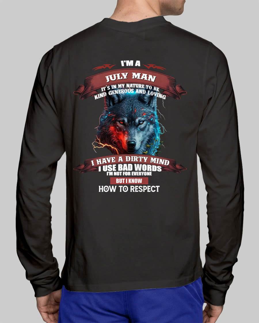 I’M A JULY MAN – T-SHIRT FOR MAN – DOAN07 (SKU12-162-07)