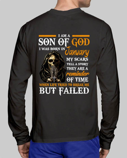 JANUARY - I AM A SON OF GOD - T SHIRT FOR MAN - DONN01 (SKU2607-143-01)