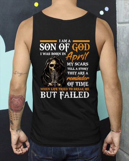 APRIL - I AM A SON OF GOD - T SHIRT FOR MAN - DONN04 (SKU2607-143-04)