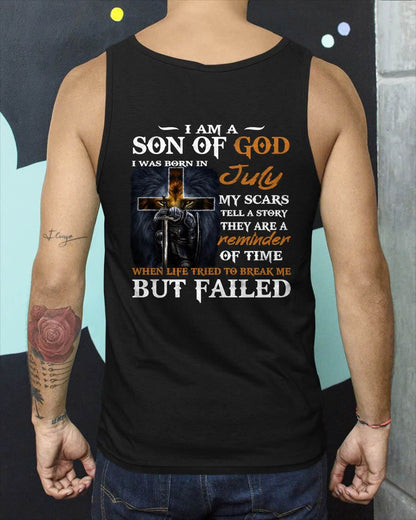 July - I Am A Son Of God - T Shirt For Man - DONN07 (SKU2605-57-07)