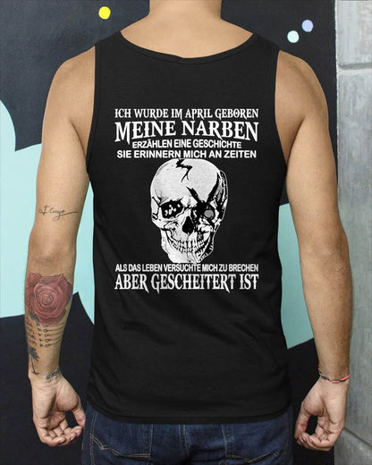 MEINE NARBEN ERZÄHLEN EINE GESCHICHTE - T-SHIRT FÜR HERREN - DONN04 (SKU2605-421-04)