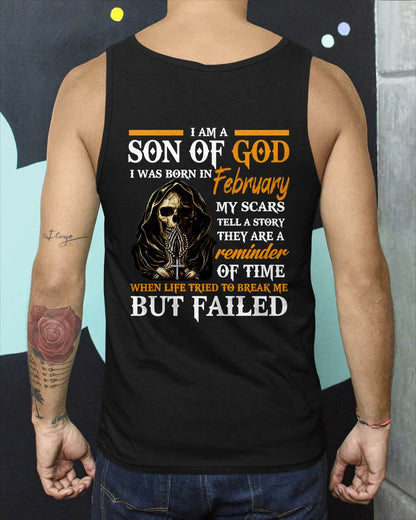 FEBRUARY - I AM A SON OF GOD - T SHIRT FOR MAN - DONN02 (SKU2607-143-02)