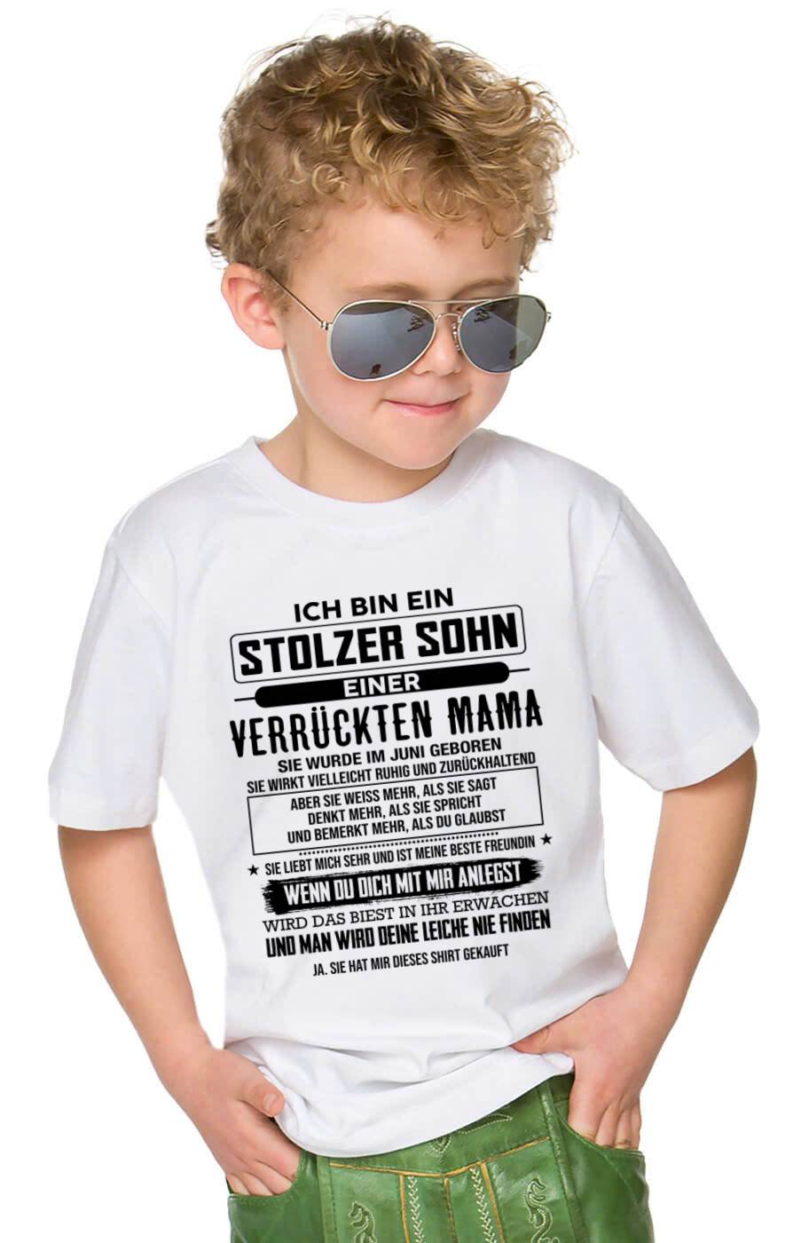 ICH BIN EIN  STOLZER SOHN  EINER  VERRÜCKTEN MAMA - GESCHENK FÜR DEN SOHN VON DER MAMA - DONN06 (SKU2606-282-06)