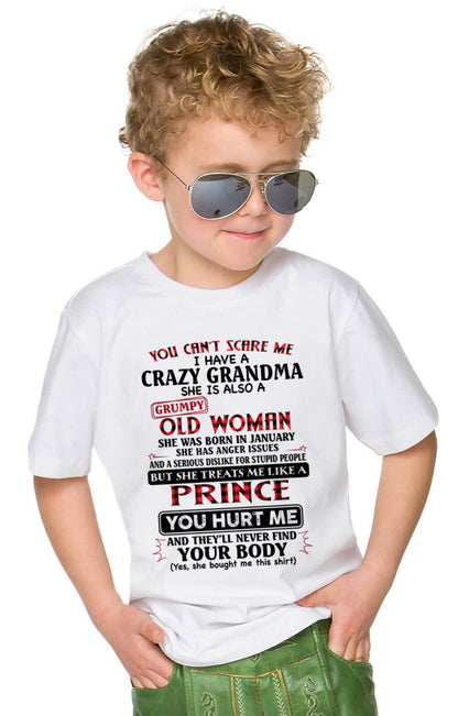 January - You Can’t Scare Me I Have A Freaking Crazy Grandma – Gift For Grandson From Grandma – DONN01 (SKU2603-35-01)