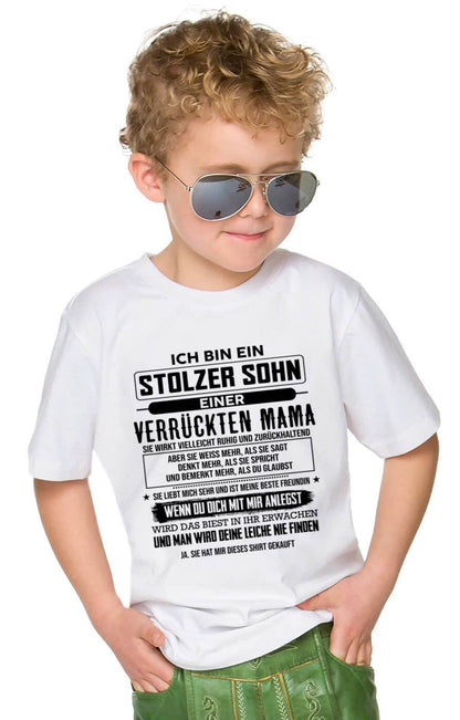 ICH BIN EIN  STOLZER SOHN  EINER  VERRÜCKTEN MAMA - GESCHENK FÜR DEN SOHN VON DER MAMA - DONN00 (SKU2606-282-00)